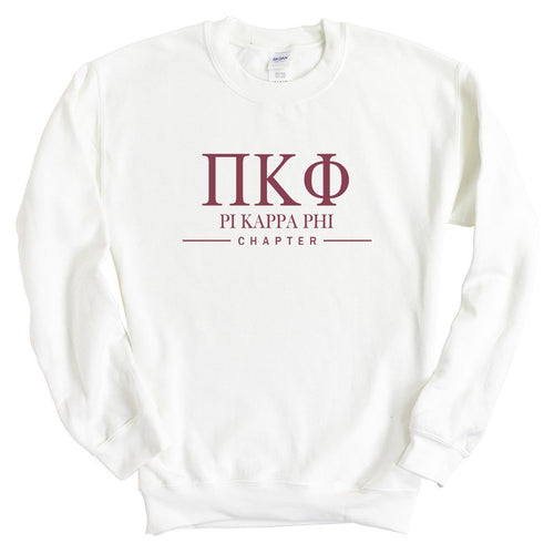 Pi Kappa Phi Sweatshirt - Pi Kapp Basic Lined Crewneck Sweatshirt - Kite and Crest