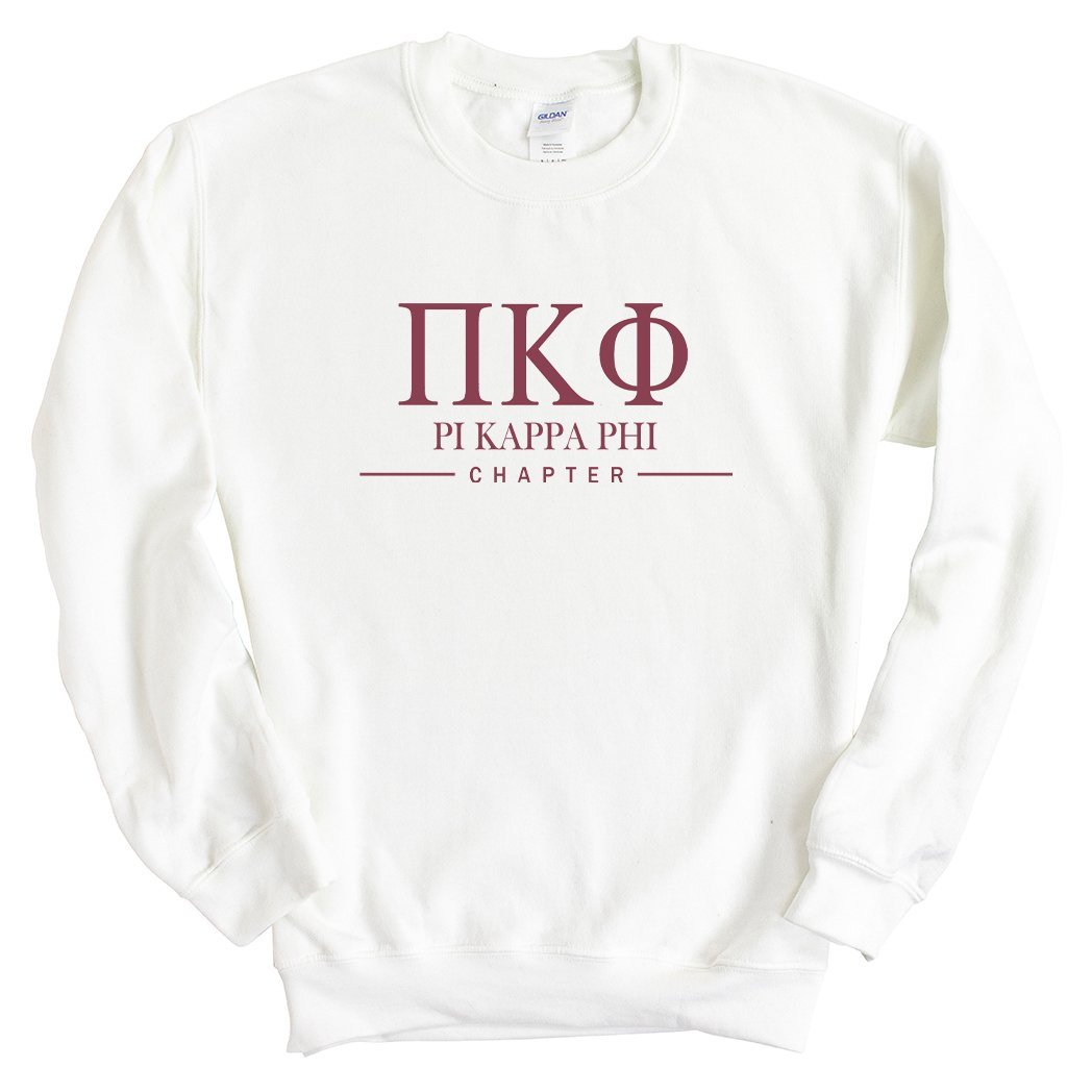 Pi Kappa Phi Sweatshirt - Pi Kapp Basic Lined Crewneck Sweatshirt - Kite and Crest