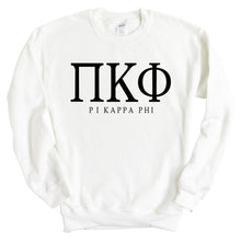 Load image into Gallery viewer, Pi Kappa Phi Sweatshirt - Pi Kapp Fraternal Block Crewneck Sweatshirt - Kite and Crest
