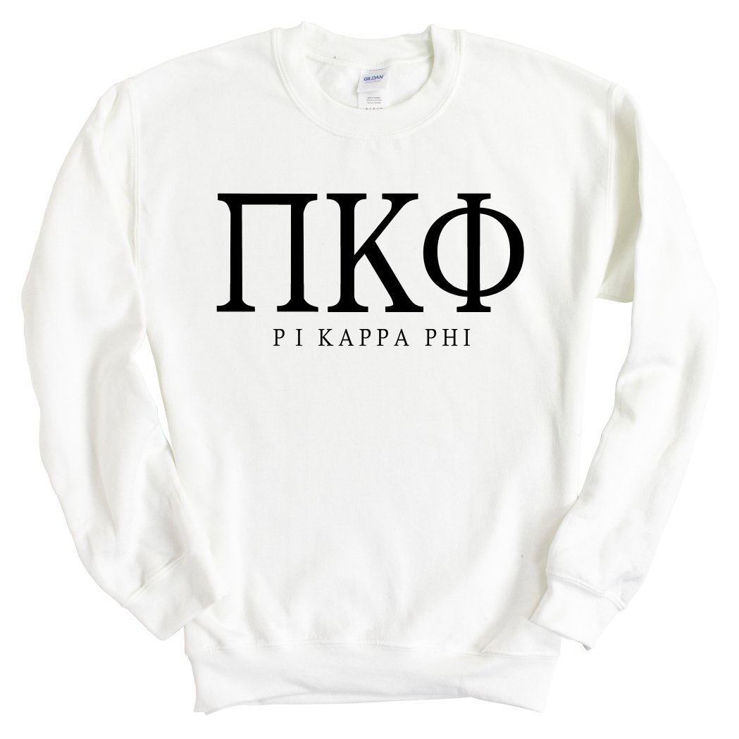 Pi Kappa Phi Sweatshirt - Pi Kapp Fraternal Block Crewneck Sweatshirt - Kite and Crest