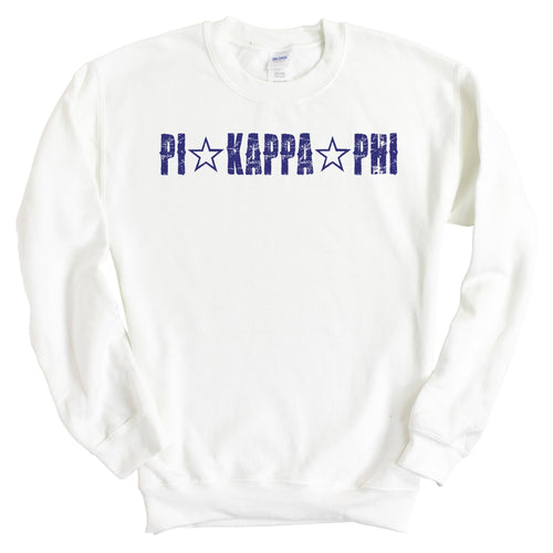 Pi Kappa Phi Sweatshirt - Pi Kapp Fraternal Star Crewneck Sweatshirt - Kite and Crest