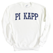 Load image into Gallery viewer, Pi Kappa Phi Sweatshirt - Pi Kapp Intrinsic Lettered Crewneck Sweatshirt - Kite and Crest
