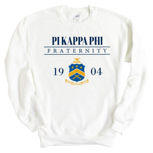 Load image into Gallery viewer, Pi Kappa Phi Sweatshirt - Pi Kapp Large Crest Crewneck Sweatshirt - Kite and Crest
