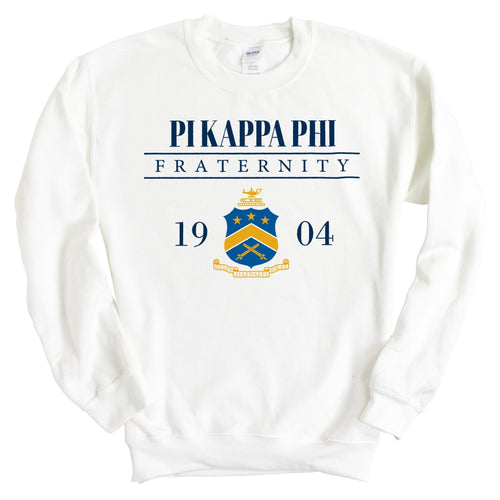 Pi Kappa Phi Sweatshirt - Pi Kapp Large Crest Crewneck Sweatshirt - Kite and Crest