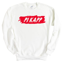 Load image into Gallery viewer, Pi Kappa Phi Sweatshirt - Pi Kapp Red Slash Crewneck Sweatshirt - Kite and Crest
