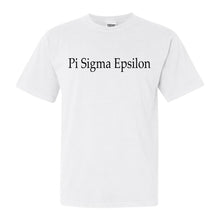 Load image into Gallery viewer, Pi Sigma Epsilon Clean and Simple Comfort Colors T-Shirt - Kite and Crest
