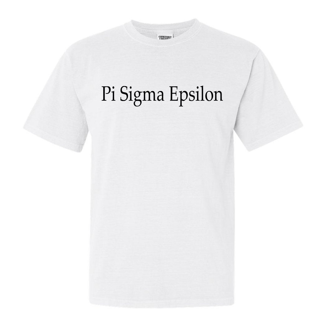 Pi Sigma Epsilon Clean and Simple Comfort Colors T-Shirt - Kite and Crest