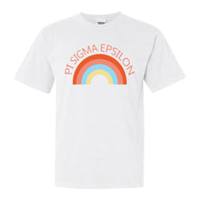 Load image into Gallery viewer, Pi Sigma Epsilon Happy Days Comfort Colors T-Shirt - Kite and Crest
