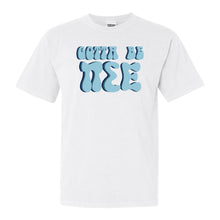 Load image into Gallery viewer, Pi Sigma Epsilon Happy to be Comfort Colors T-Shirt - Kite and Crest
