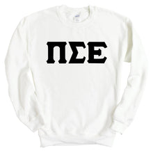 Load image into Gallery viewer, Pi Sigma Epsilon Keeping it Simple Sweatshirt - Fraternity Crewneck Sweatshirt - Kite and Crest
