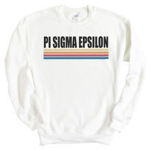 Load image into Gallery viewer, Pi Sigma Epsilon Lets Race Sweatshirt - Fraternity Crewneck Sweatshirt - Kite and Crest
