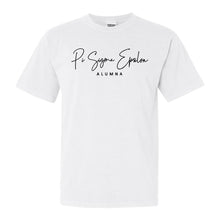Load image into Gallery viewer, Pi Sigma Epsilon Sorority Alumna Comfort Colors T-Shirt - Kite and Crest
