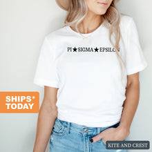 Load image into Gallery viewer, Pi Sigma Epsilon You&#39;re A Star Comfort Colors T-Shirt - Kite and Crest
