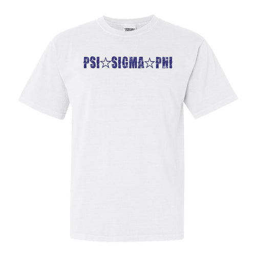Psi Sigma Phi Fraternal Star Comfort Colors T-Shirt - Fraternity Tee - Kite and Crest