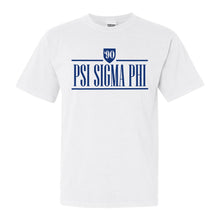 Load image into Gallery viewer, Psi Sigma Phi Shield Comfort Colors T-Shirt - Fraternity Tee - Kite and Crest
