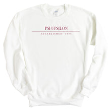 Load image into Gallery viewer, Psi Upsilon Old Fashioned Vintage Sweatshirt - Fraternity Crewneck Sweatshirt - Kite and Crest
