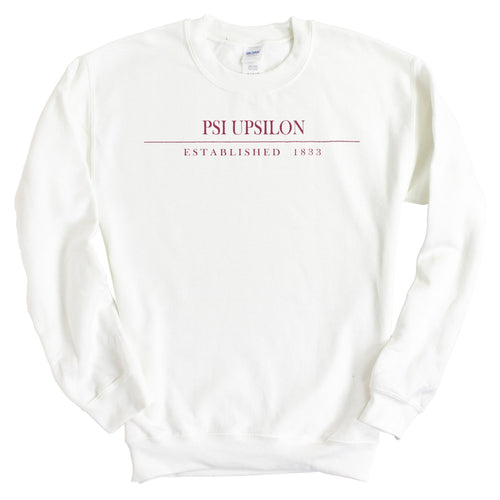 Psi Upsilon Old Fashioned Vintage Sweatshirt - Fraternity Crewneck Sweatshirt - Kite and Crest