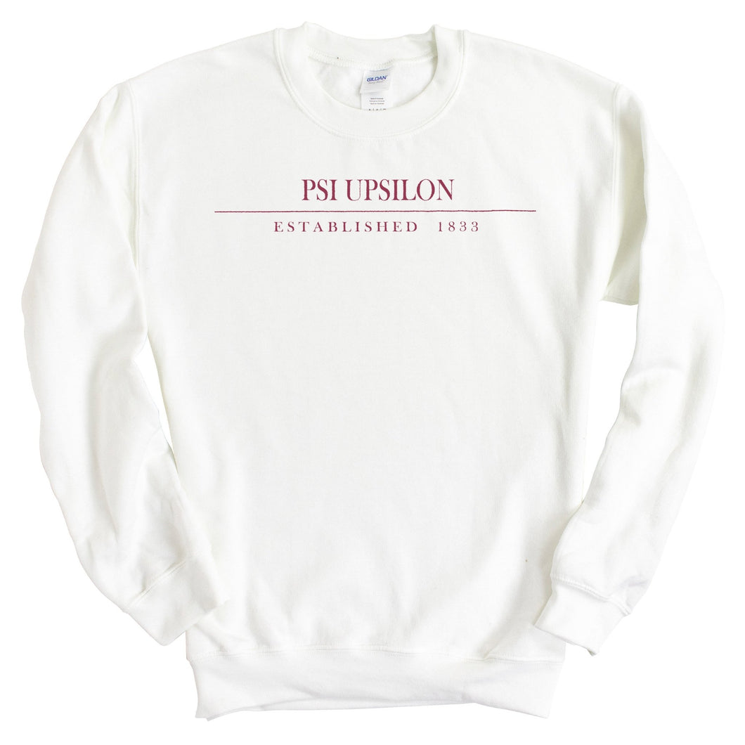 Psi Upsilon Old Fashioned Vintage Sweatshirt - Fraternity Crewneck Sweatshirt - Kite and Crest