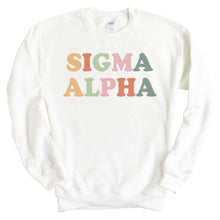 Load image into Gallery viewer, Sigma Alpha Bright and Colorful Crewneck Sweatshirt - Kite and Crest

