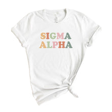 Load image into Gallery viewer, Sigma Alpha Bright and Colorful T-shirt - Kite and Crest
