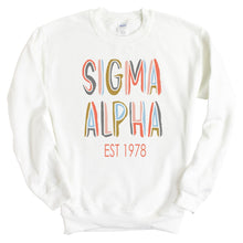 Load image into Gallery viewer, Sigma Alpha Cooper Crewneck Sweatshirt - Kite and Crest
