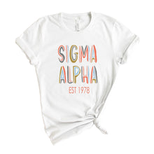 Load image into Gallery viewer, Sigma Alpha Cooper T-shirt - Kite and Crest
