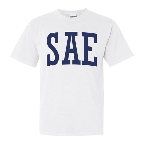 Sigma Alpha Epsilon Comfort Colors T-Shirt - SAE Intrinsic Lettered Shirt - Kite and Crest