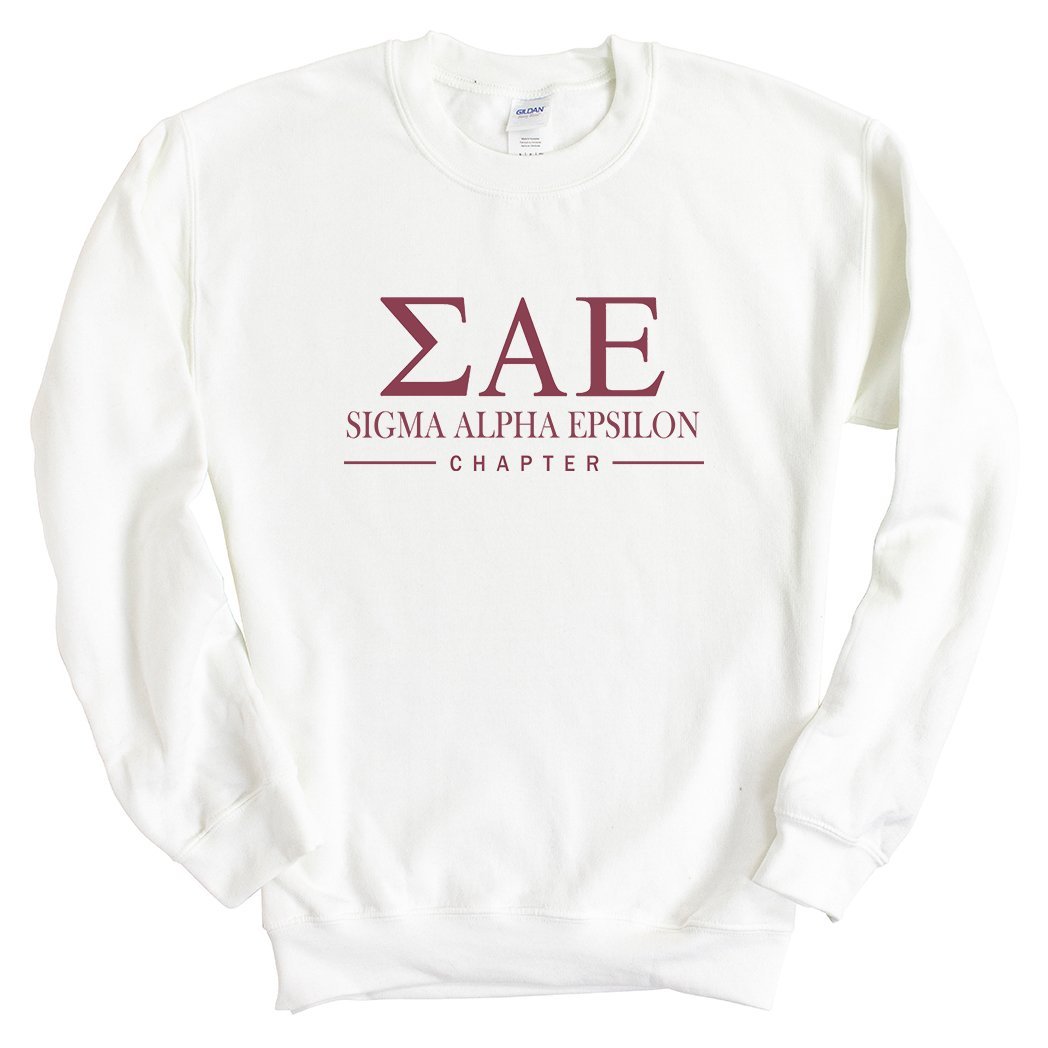 Sigma Alpha Epsilon Sweatshirt - SAE Basic Lined Crewneck Sweatshirt - Kite and Crest