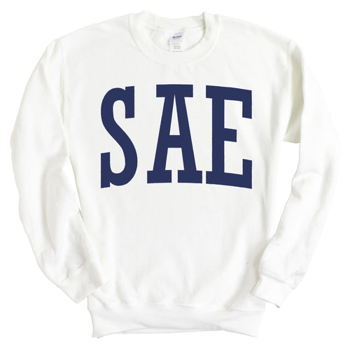 Sigma Alpha Epsilon Sweatshirt - SAE Intrinsic Lettered Crewneck Sweatshirt - Kite and Crest