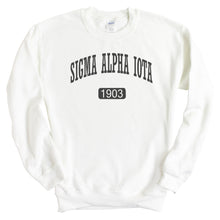 Load image into Gallery viewer, Sigma Alpha Iota Athletic Crewneck Sweatshirt - Kite and Crest
