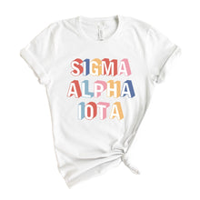 Load image into Gallery viewer, Sigma Alpha Iota Retro T-shirt - Kite and Crest
