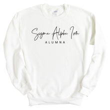 Load image into Gallery viewer, Sigma Alpha Iota Sorority Alumna Crewneck Sweatshirt - Kite and Crest
