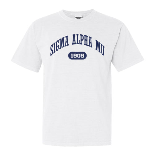 Sigma Alpha Mu Comfort Colors T-Shirt - Sammy Fraternal Arch Shirt - Kite and Crest