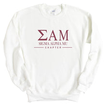 Load image into Gallery viewer, Sigma Alpha Mu Sweatshirt - Sammy Basic Lined Crewneck Sweatshirt - Kite and Crest
