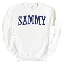 Load image into Gallery viewer, Sigma Alpha Mu Sweatshirt - Sammy Intrinsic Lettered Crewneck Sweatshirt - Kite and Crest
