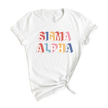 Load image into Gallery viewer, Sigma Alpha Retro T-shirt - Kite and Crest
