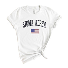 Load image into Gallery viewer, Sigma Alpha USA T-shirt - Kite and Crest
