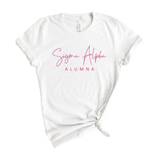 Load image into Gallery viewer, Sigma Alpha Vintage Alumna T-shirt - Kite and Crest
