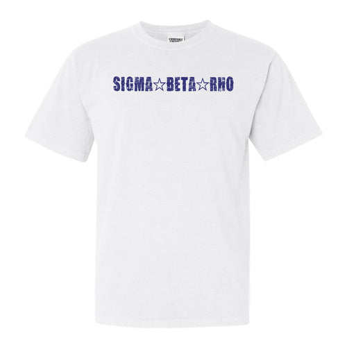 Sigma Beta Rho Fraternal Star Comfort Colors T-Shirt - Fraternity Tee - Kite and Crest