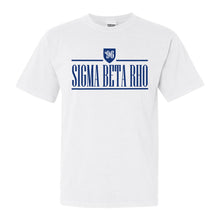 Load image into Gallery viewer, Sigma Beta Rho Shield Comfort Colors T-Shirt - Fraternity Tee - Kite and Crest
