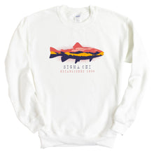 Load image into Gallery viewer, Sigma Chi Sweatshirt - Sigma Chi Fishing Crewneck Sweatshirt - Kite and Crest
