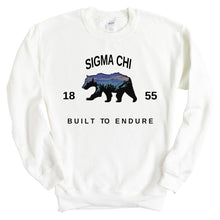 Load image into Gallery viewer, Sigma Chi Sweatshirt - Sigma Chi Fraternal Bear Crewneck Sweatshirt - Kite and Crest
