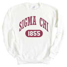 Load image into Gallery viewer, Sigma Chi Sweatshirt - Sigma Chi Large Athletic Crewneck Sweatshirt - Kite and Crest
