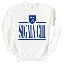 Load image into Gallery viewer, Sigma Chi Sweatshirt - Sigma Chi Shield Crewneck Sweatshirt - Kite and Crest
