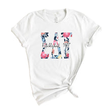 Load image into Gallery viewer, Sigma Delta Tau Floral Block Sorority T-Shirt Tee - Kite and Crest
