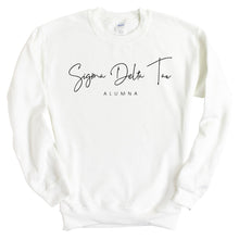 Load image into Gallery viewer, Sigma Delta Tau Sweatshirt - Sig Delt Sorority Alumna Crewneck Sweatshirt - Kite and Crest
