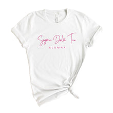 Load image into Gallery viewer, Sigma Delta Tau T-Shirt | Sig Delt Vintage Alumna Shirt | Sigma Delta Tau Sorority Gift Idea - Kite and Crest
