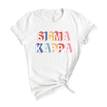 Load image into Gallery viewer, Sigma Kappa T-Shirt | Sigma Kappa Retro Shirt | Sigma Kappa Sorority Gift Idea - Kite and Crest
