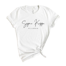 Load image into Gallery viewer, Sigma Kappa T-shirt - Sigma Kappa (SK) Sorority Alumna Tee - Kite and Crest
