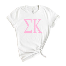 Load image into Gallery viewer, Sigma Kappa Very Pink Sorority T-Shirt Shirt Tee - Kite and Crest
